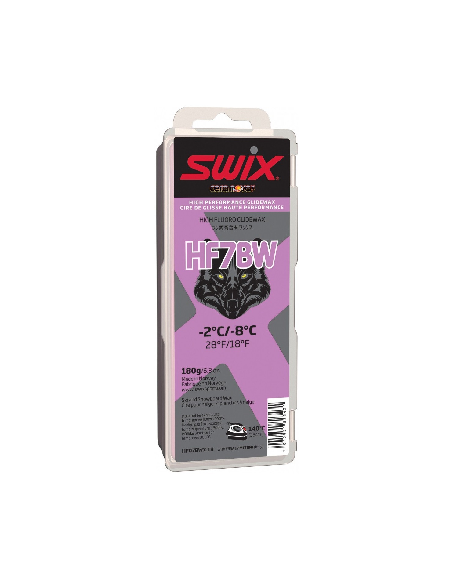 SWIX Мазь скольжения HF7BWX BLACK (-2...-8), 180 г Артикул: HF07BWX-18