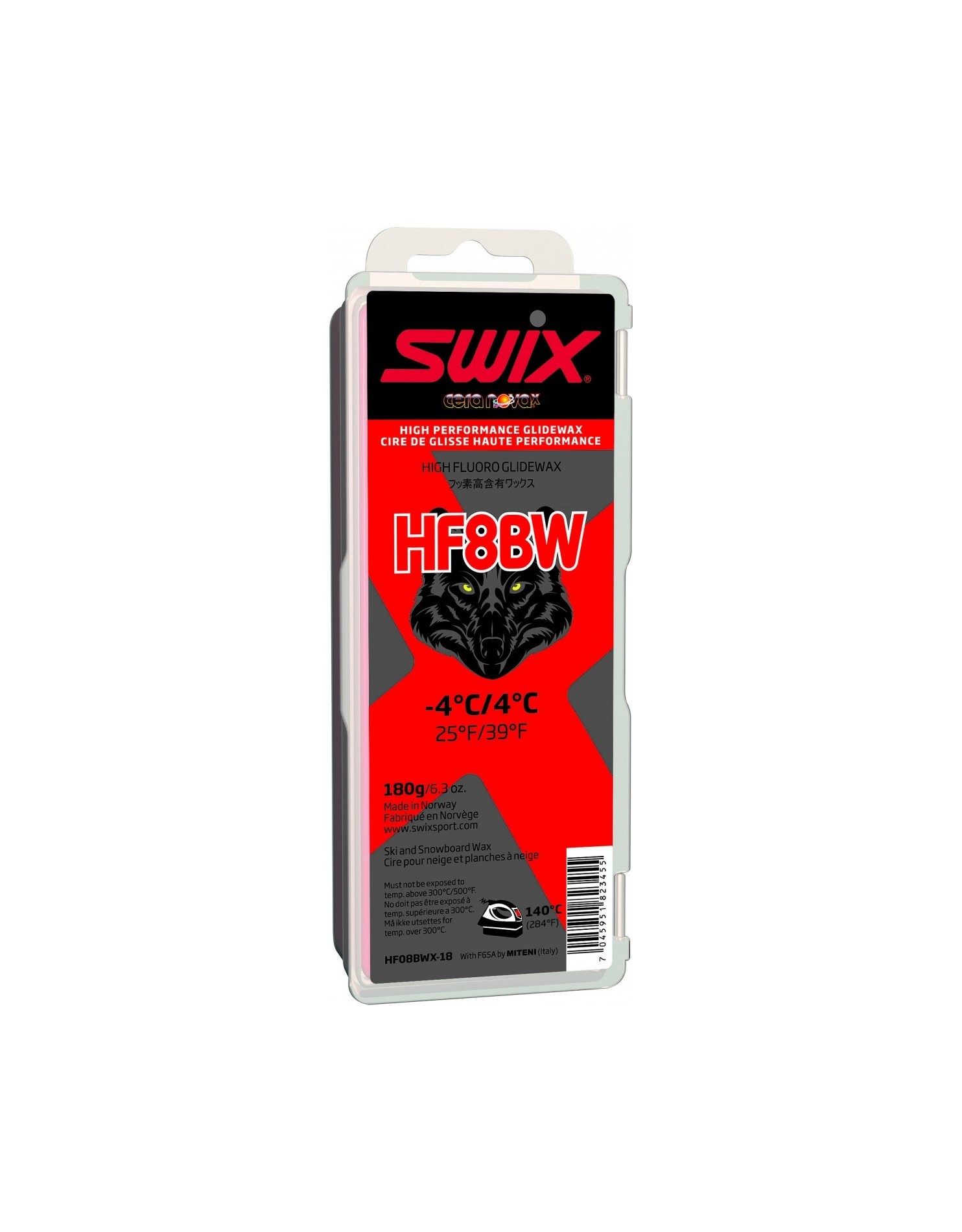 SWIX Мазь скольжения HF8BWX BLACK (+4...-4), 180 г Артикул: HF08BWX-18