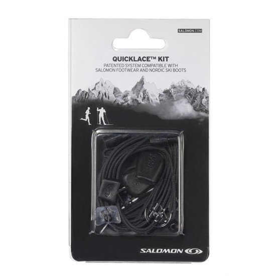 SALOMON Шнурки QUICKLACE KIT BLACK Артикул: L32667200