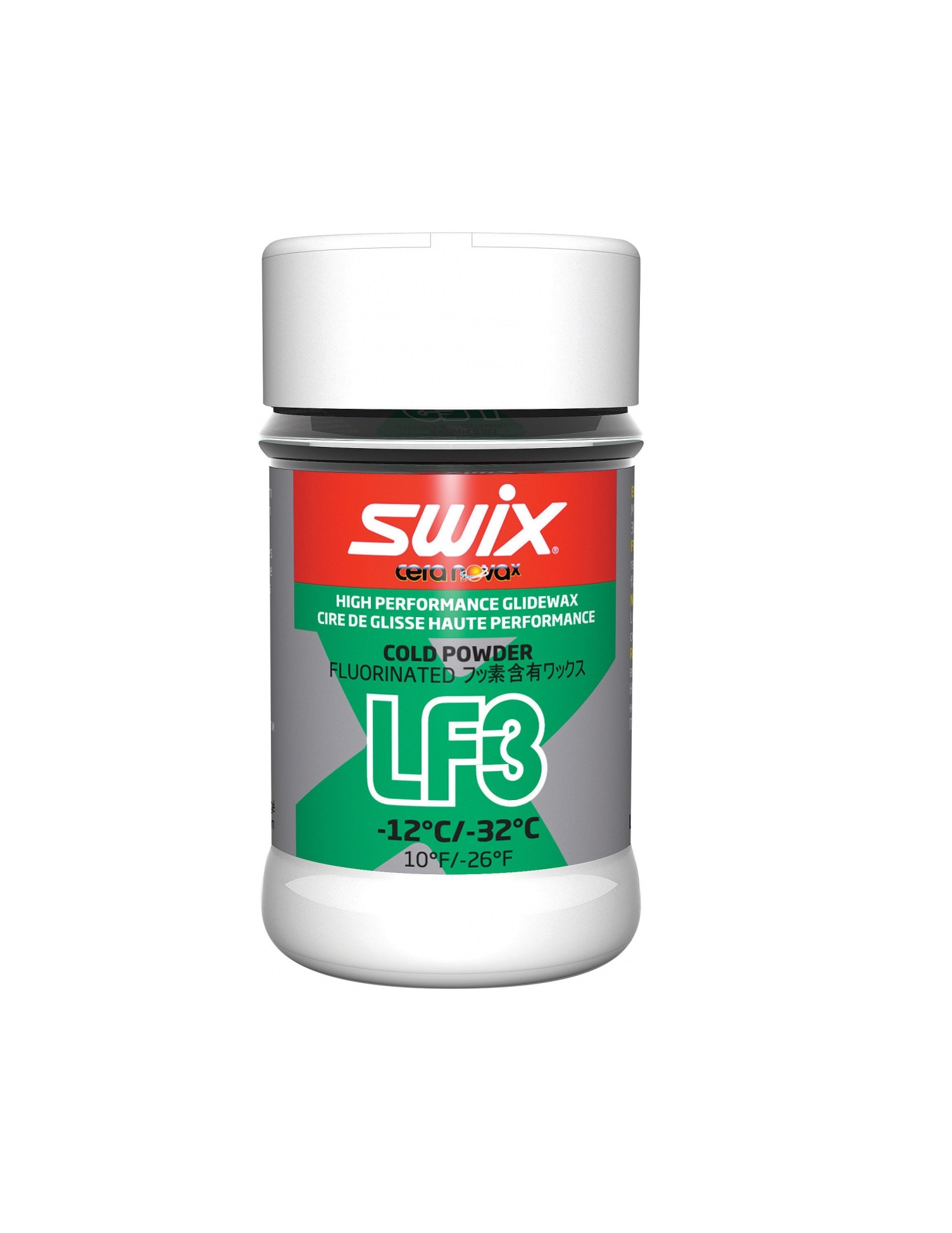 SWIX Мазь скольжения LF3X COLD POWDER (-10...-32), 30 г Артикул: LF03X