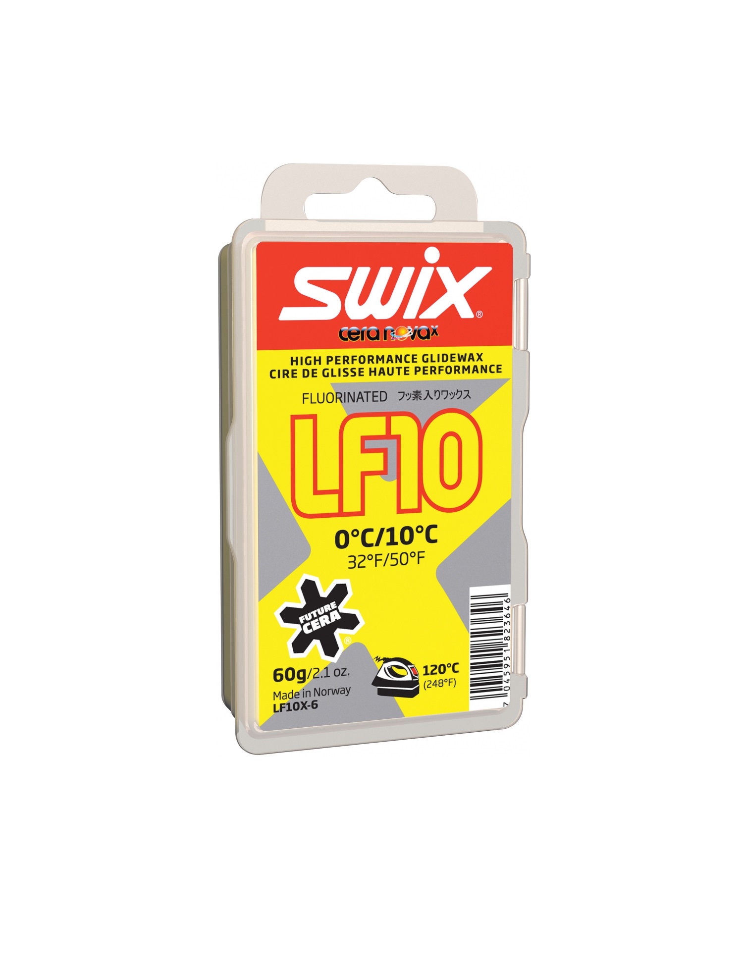 SWIX Мазь скольжения LF10X YELLOW (0...+10) 60 г Артикул: LF10X-6