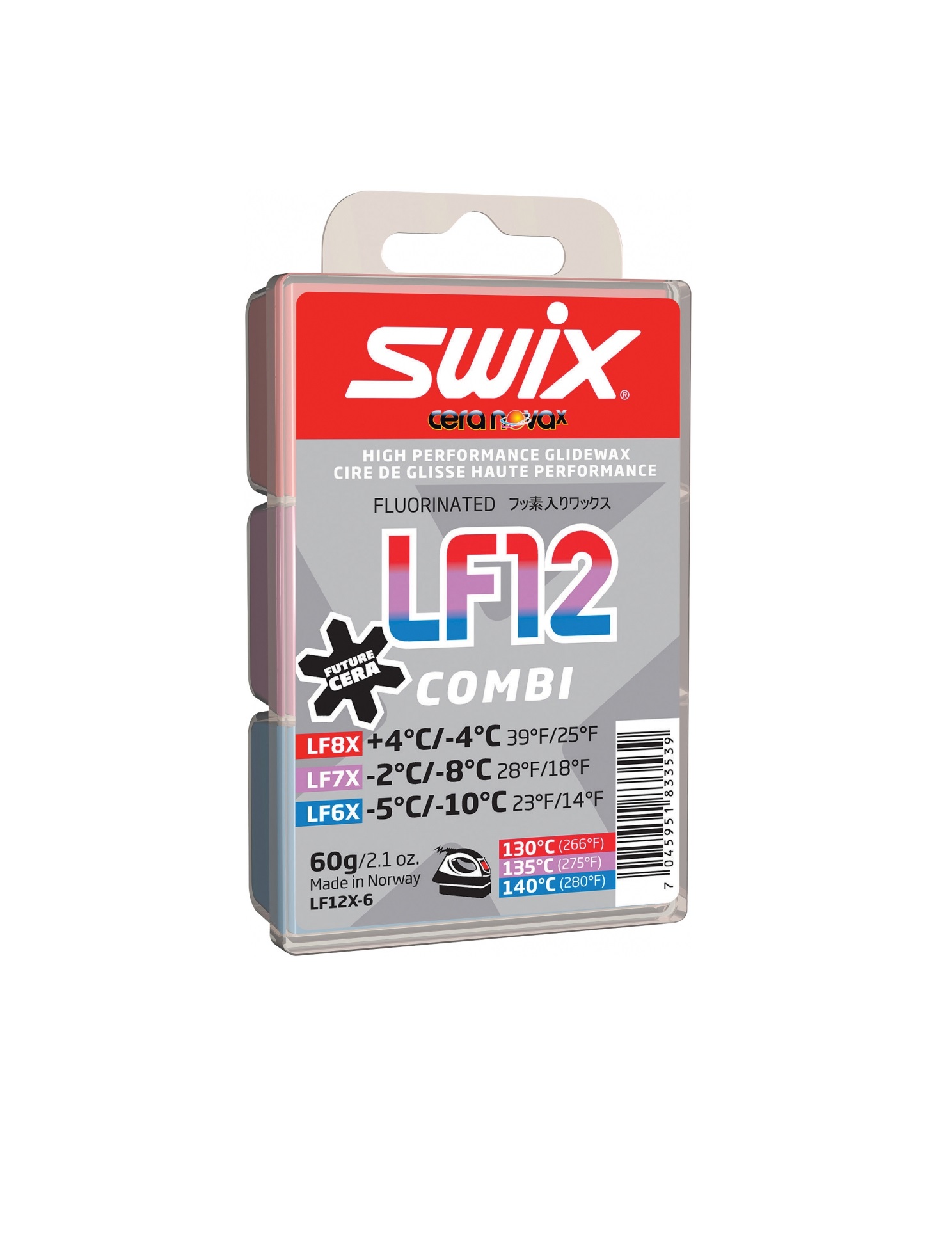 SWIX Набор мазей скольжения LF12X COMBI, 3X20 г Артикул: LF12X-6