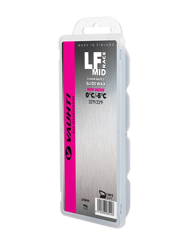 VAUHTI Парафин низкофтористый LF RACE MID (0/-5), 90 г Артикул: LFRM90