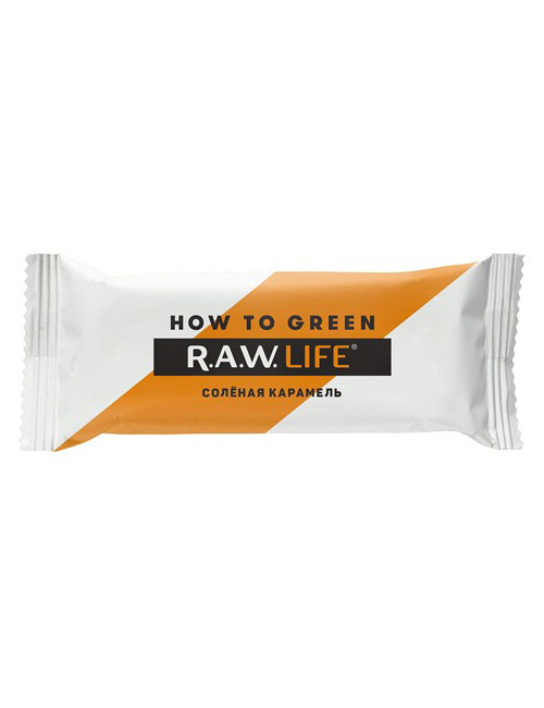 R.A.W LIFE Батончик "Солёная карамель", 47г Артикул: RAWLIFE-13