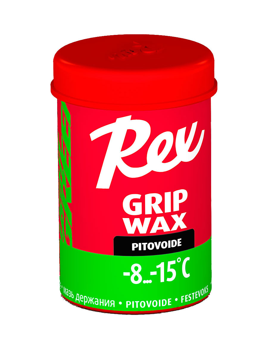 REX Мазь держания 105 GRIP WAX GREEN (-8/-15) 45 г Артикул: rex-105