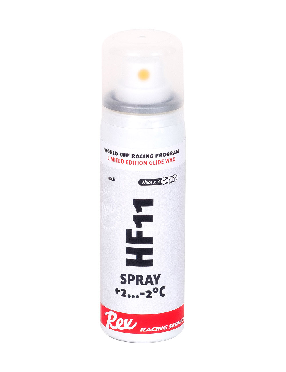 REX Высокофторовый парафин  Racing Service HF11 Spray(+2/-2) Артикул: rex-194613