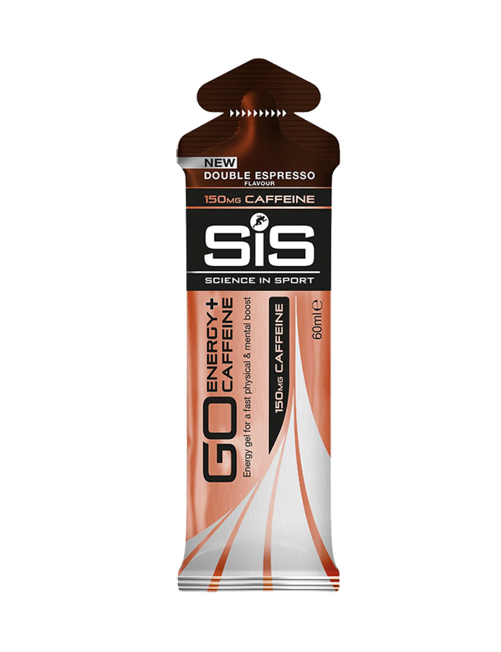 SIS Гель изотонический углеводный с кофеином 150 мг GO ENERGY + CAFFEINE GEL двойной эспрессо, 60 мл Артикул: 5025324022755