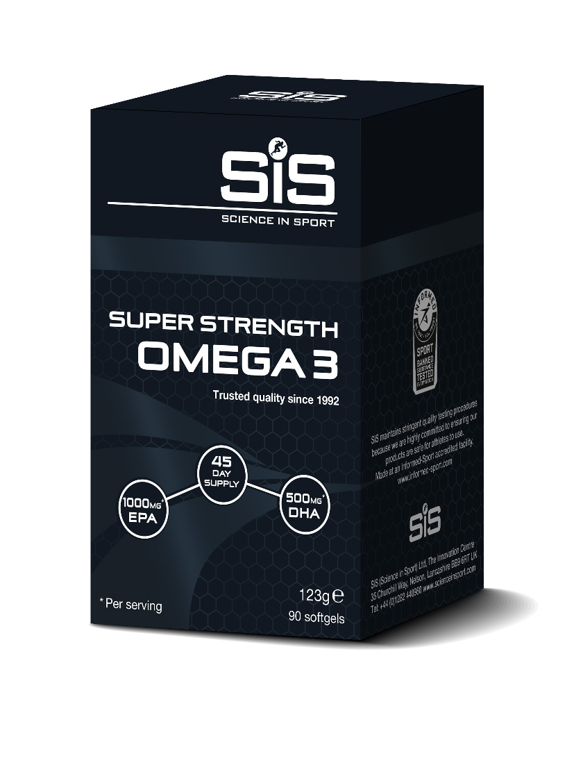 SIS Спортивная добавка Super Strength OMEGA 3 1000 мг, 90 капсул Артикул: 5025324008957