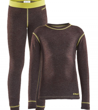 CRAFT Комплект термобелья CORE WOOL MERINO KIDS детский