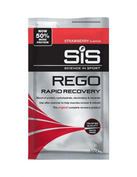 SIS Напиток восстановительный углеводно-белковый в порошке REGO RAPID RECOVERY клубника, 50 г Артикул: 5025324007042