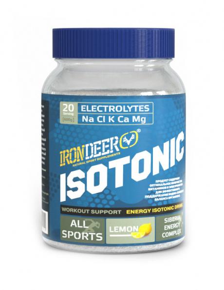 IRONDEER Изотонический напиток ISOTONIC 600 г малина Артикул: ИЗ-002