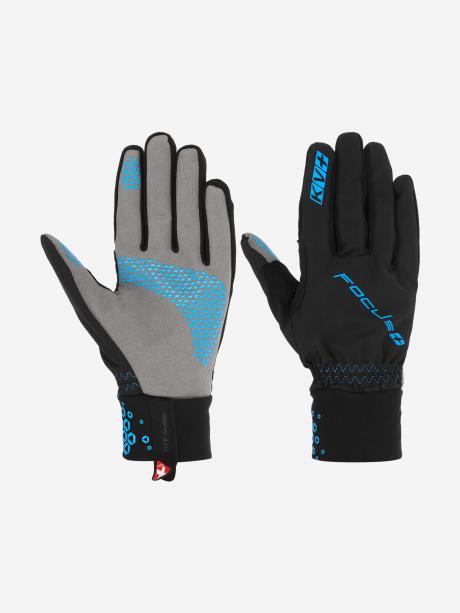 KV+ Лыжные перчатки XC FOCUS Black/Blue Артикул: 21G07.2