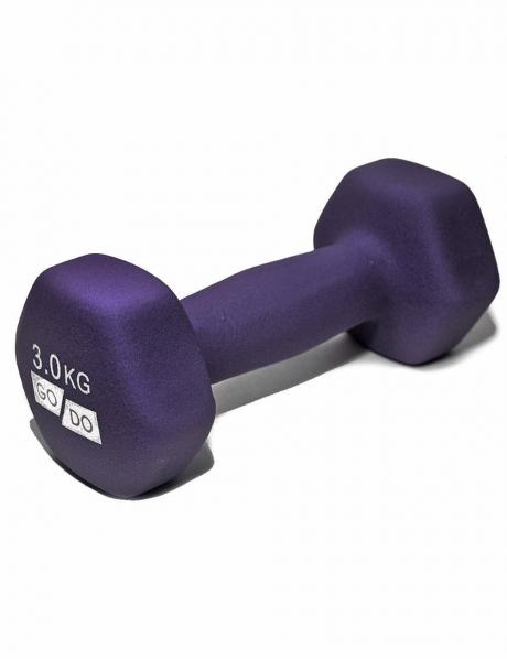 GO DO Гантель неопреновая PURPLE 3 кг Артикул: 31562