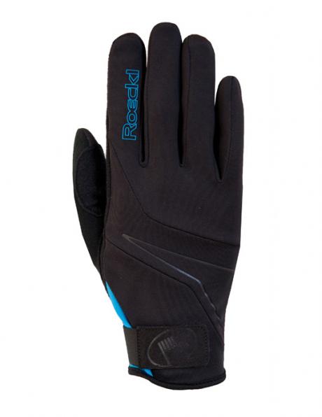ROECKL Лыжные перчатки LILLBY Jr. black/blue Артикул: 3505-839