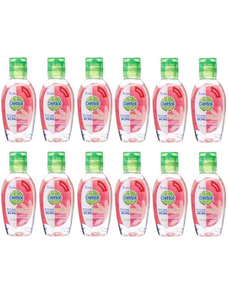 Антисептик Dettol гель для рук антибактериальный смягчающий 50 мл (12 шт.) Артикул: 36099