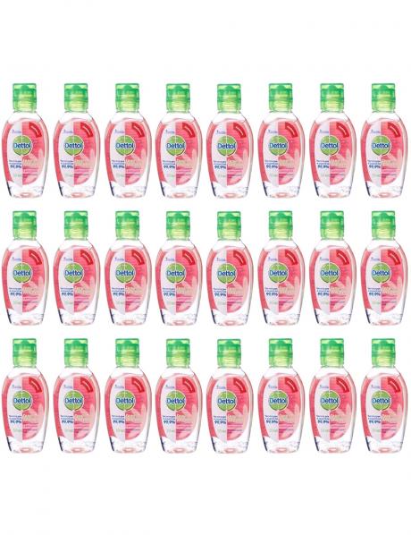 Антисептик Dettol гель для рук антибактериальный смягчающий 50 мл (24 шт.) Артикул: 36100