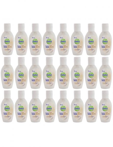 Антисептик Dettol гель для рук антибактериальный увлажняющий 50 мл (24 шт.) Артикул: 36105
