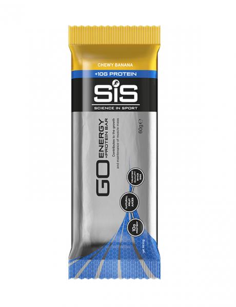 SIS Батончик углеводный с протеином GO ENERGY + PROTEIN BAR Chewy Banana, 60 г Артикул: 5025324003730