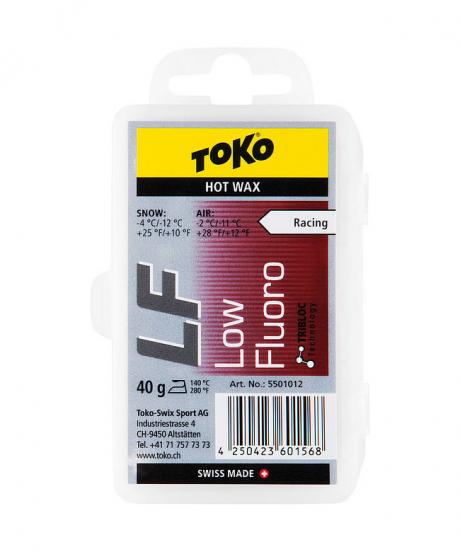 TOKO Парафин низкофтористый LF RACING HOT WAX RED (-4/-12), 40 г Артикул: 5501012