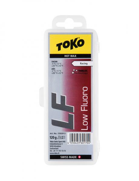 TOKO Парафин низкофтористый LF RACING HOT WAX RED (-4/-12), 120 г Артикул: 5502012