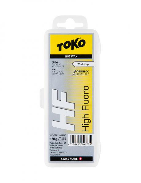 TOKO Парафин высокофтористый HF WC HOT WAX YELLOW (0/-6), 120 г Артикул: 5502021