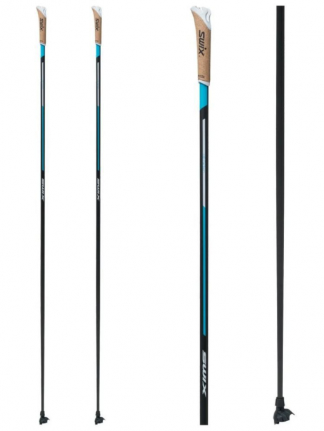 SWIX Лыжные палки QUANTUM 3, ручки TCS, лапки TBS, без темляков Артикул: RCQ30-00