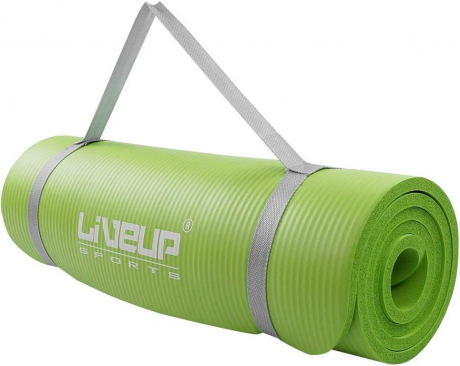 LIVEUP Коврик для тренировок NBR Yoga Mat Green 12 мм Артикул: LS3257-g
