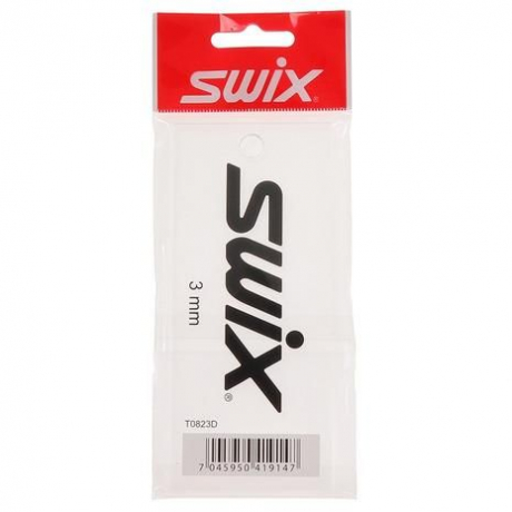 SWIX Скребок SWIX T0823D для лыж, оргстекло 3 мм, в упаковке Артикул: T0823D