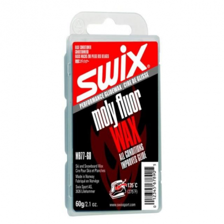 SWIX Парафин SWIX MOLY FLUOR, 60 г Артикул: MB077-6