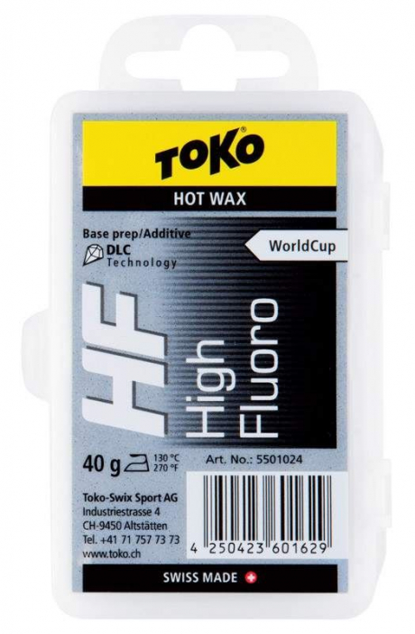 TOKO Парафин базовый TOKO HF WC DLC HOT WAX BLACK, 40 г, уценка Артикул: 5501024уц