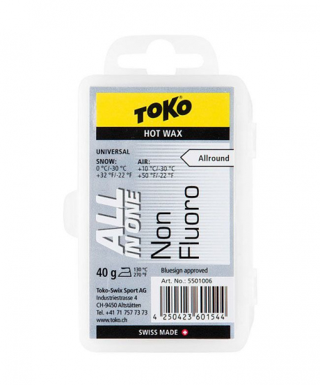 TOKO Парафин TOKO NF UNIVERSAL ALL IN ONE HOT WAX, 40 г Артикул: 5501006