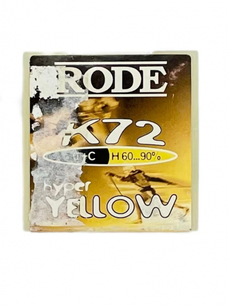 RODE Парафин RODE K72G HF YELLOW 0/+4°C, 50  г, уценка Артикул: K72Gуц