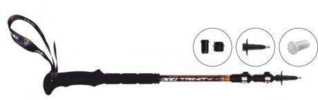 KV+ Палки треккинговые телескопические TRINITY QCD 90% Carbon Артикул: 9W14Q