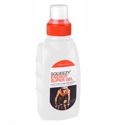 SQUEEZY Гель энергетический в бутылке ENERGY SUPER GEL кола + кофеин, 125 мл Артикул: GE0019