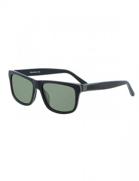 HORSEFEATHERS Солнцезащитные очки ALMOND Brushed Black / Green C1 Артикул: AA938A