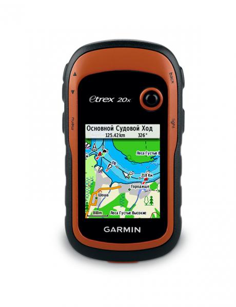 GARMIN Навигатор eTrex 20x GLONASS-GPS с картой Дороги России Артикул: 010-01508-01