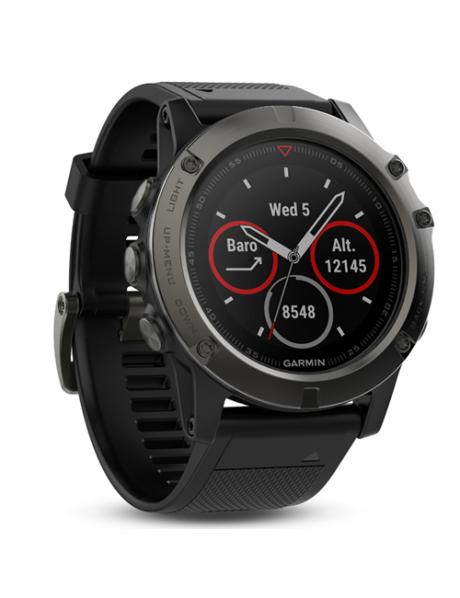 GARMIN Спортивные часы с GPS Fenix 5x Sapphire Slate Gray Артикул: 010-01733-01
