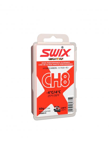 SWIX Парафин SWIX CH8X RED +4/-4°C, 60 г Артикул: CH08X-6