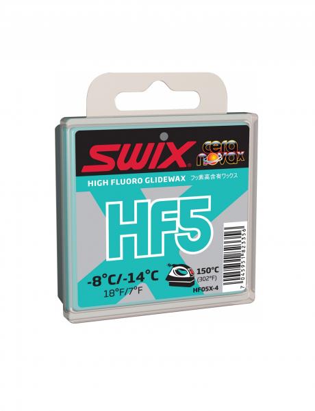 SWIX Мазь скольжения HF5X TURQUOISE (-8...-14), 40 г Артикул: HF05X-4