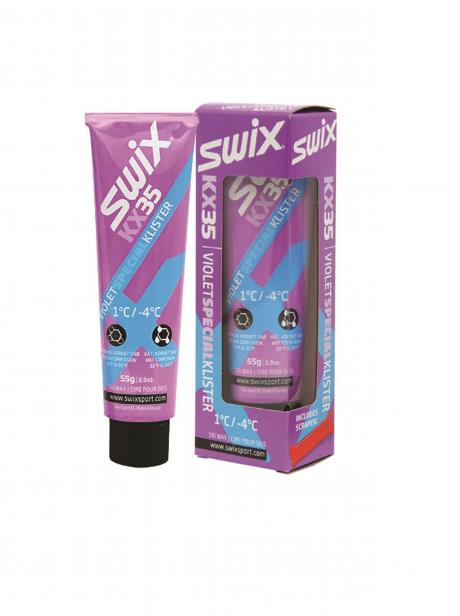 SWIX Клистер KX35 VIOLETT со скребком, 55 г Артикул: KX35