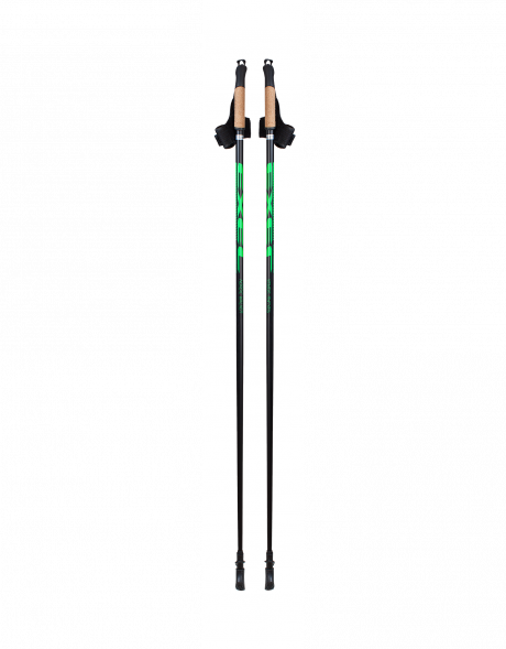 EXEL Палки для ходьбы NORDIC WALKER EVO BLACK/GREEN Артикул: NWA15070