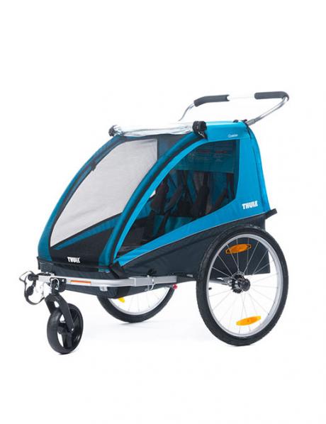 THULE Детский велоприцеп Thule Coaster XT с комплектом для прогулочной коляски, синий Артикул: 10101803