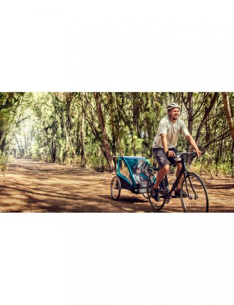 THULE Детский велоприцеп Thule Coaster XT с комплектом для прогулочной коляски, синий Артикул: 10101803
