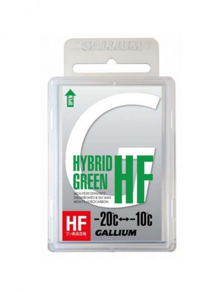 GALLIUM Высокофторовый парафин HYBRID HF GREEN Артикул: SW2150