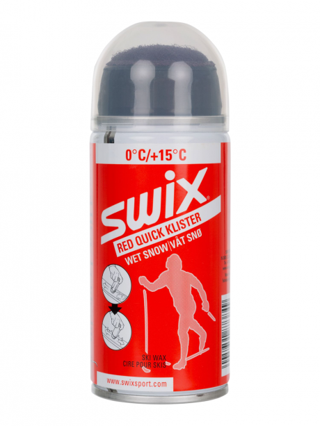 SWIX Мазь держания SWIX RED QUICK KLISTER WET SNOW +15/ 0 C, 150 мл, жидкая быстрого нанесения Артикул: K70C