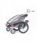 THULE Коляска Chariot CX2/Си Икс2, в комплекте с велосцепкой, бордовая Артикул: 10101324