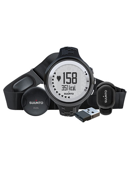 SUUNTO Пульсометр M5 WOMEN BLACK/SILVER Running Pack (M5+FP Mini+MVST Mini) Артикул: SS016649000