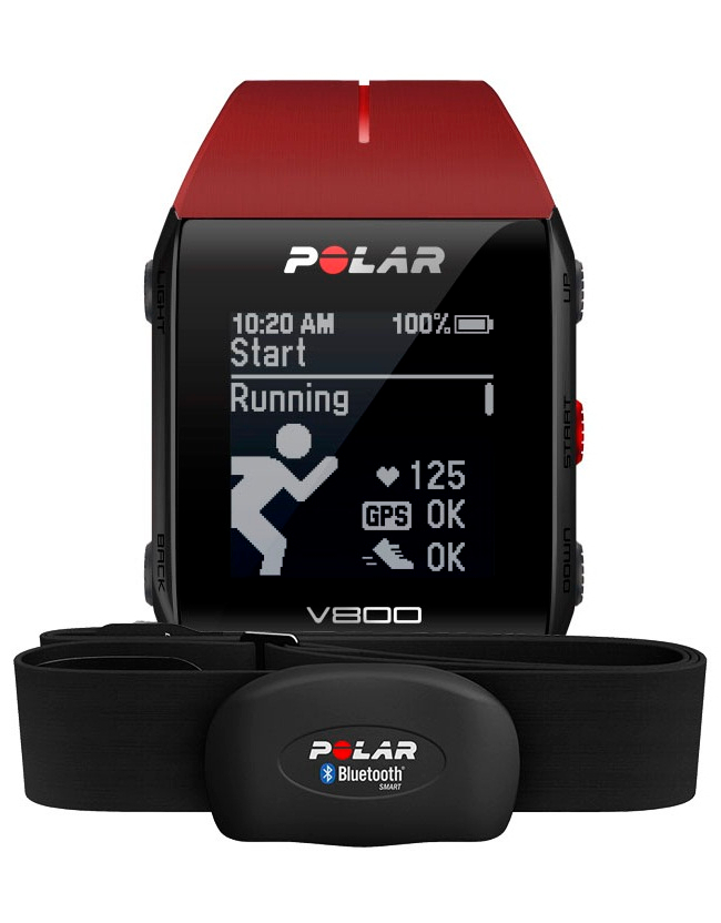 POLAR Спортивные часы V800 HR RED Артикул: 90060774