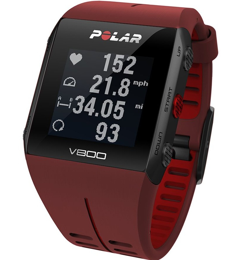 POLAR Спортивные часы V800 HR RED Артикул: 90060774